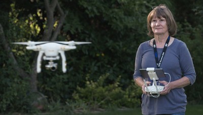 SUA pilot and drone